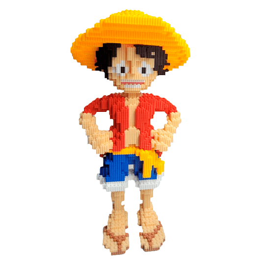 ARMABLE 3D MICRO BLOCKS LUFFY GRANDE 36CM 7450 PIEZAS	