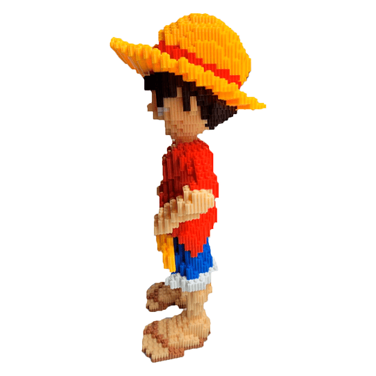 ARMABLE 3D MICRO BLOCKS LUFFY GRANDE 36CM 7450 PIEZAS	