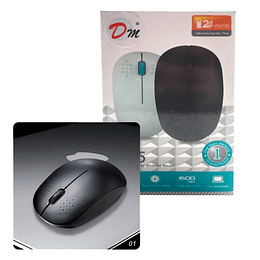 MOUSE INALAMBRICO DM M05 NEGRO	