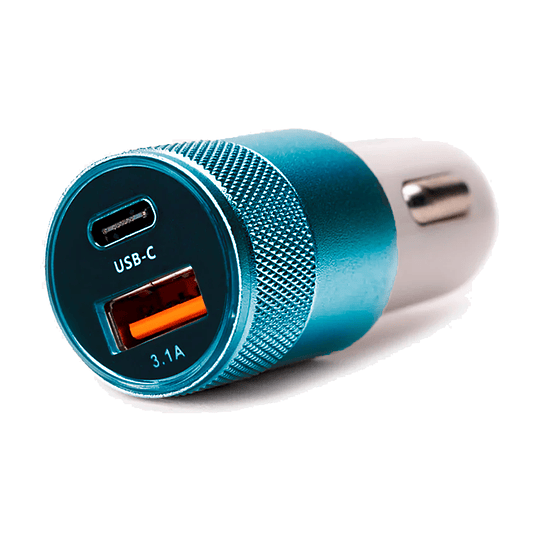 CARGADOR AUTO 3.1A CON USB C IRM	