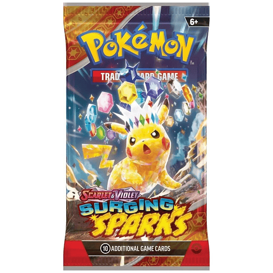 CARTAS POKEMON PACK 4 SOBRES SURGING SPARKS INGLES