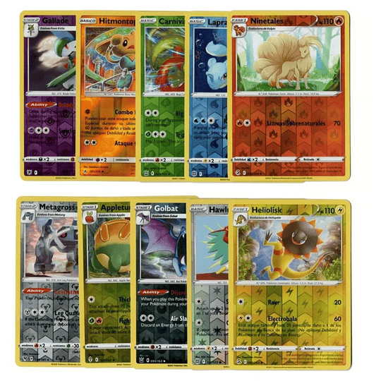 Cartas Pokémon Originales 50 Unidades Pack04
