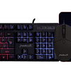 Kit Gamer 4 En 1 Teclado Mouse Audifono Pad Español Fiddler