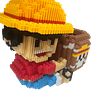 ARMABLE 3D MICRO BLOCKS LUFFY PORTA LAPIZ 15CM