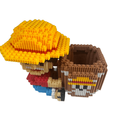 ARMABLE 3D MICRO BLOCKS LUFFY PORTA LAPIZ 15CM
