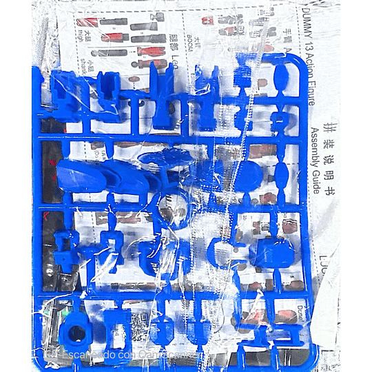 KIT 3 FIGURAS DE ACCION DUMMY 13 ROJO AZUL AMARILLO