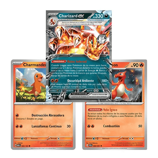 CARTAS POKEMON SET CHARIZARD + 50 CARTAS POKEMON