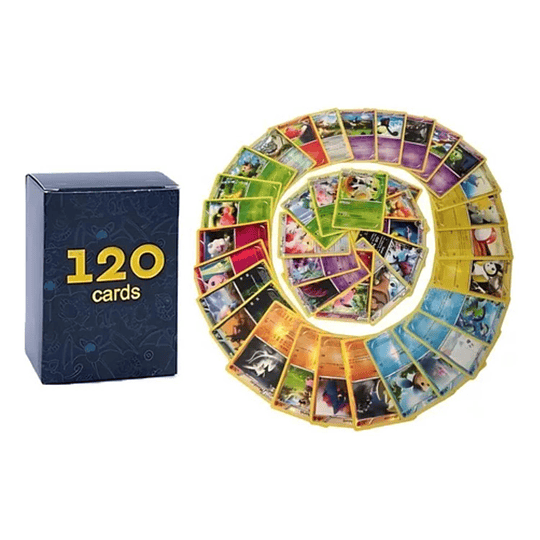 Lote De 120 Cartas Pokémon Originales Incluye 5 Holográficas