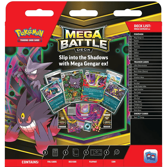 POKEMON MAZO MEGA BATTLE DECK GENGAR INGLES