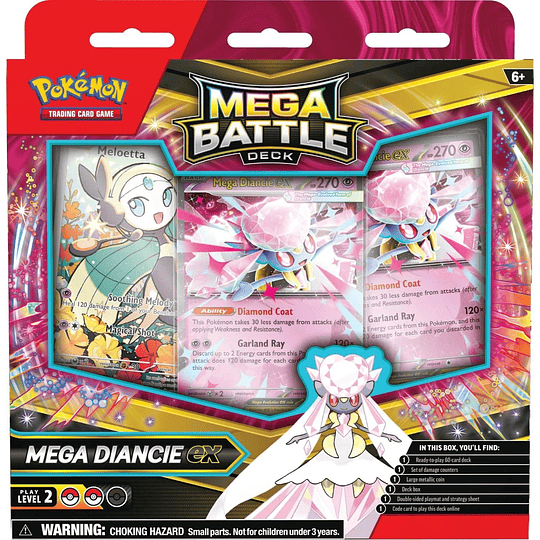 POKEMON MEGA BATTLE DECK DIANCIE EX INGLES