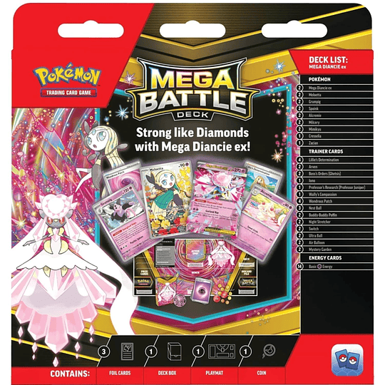 POKEMON MEGA BATTLE DECK DIANCIE EX INGLES