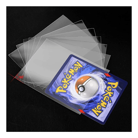 100 Fundas Protectoras Cartas Tcg Ajuste Perfecto 66x91mm