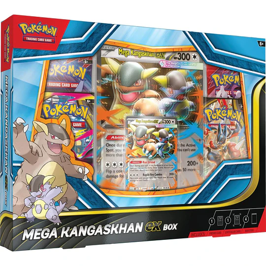 CARTAS POKEMON MEGA KANGASKHAN EX BOX ESPAÑOL