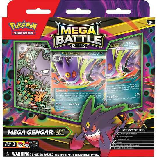 POKEMON MAZO MEGA BATTLE DECK GENGAR INGLES