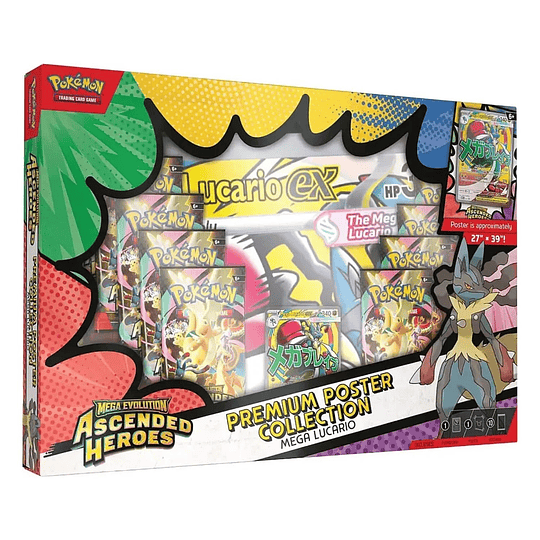 POKEMON PREMIUM POSTER COLLECTION MEGA LUCARIO INGLES