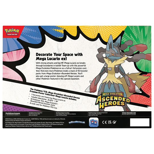 POKEMON PREMIUM POSTER COLLECTION MEGA LUCARIO INGLES