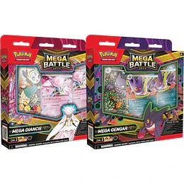POKEMON PACK 2 MAZOS MEGA GENGAR EX Y DIANCIE EX ESPAÑOL