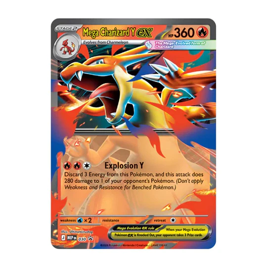 CARTAS POKEMON MEGA CHARIZARD Y EX TIN INGLES