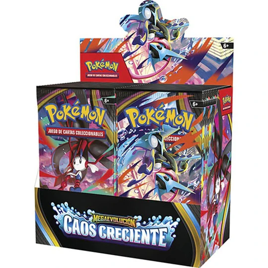 CARTAS POKEMON BOOSTER BOX CAOS CRECIENTE 36 ESPAÑOL
