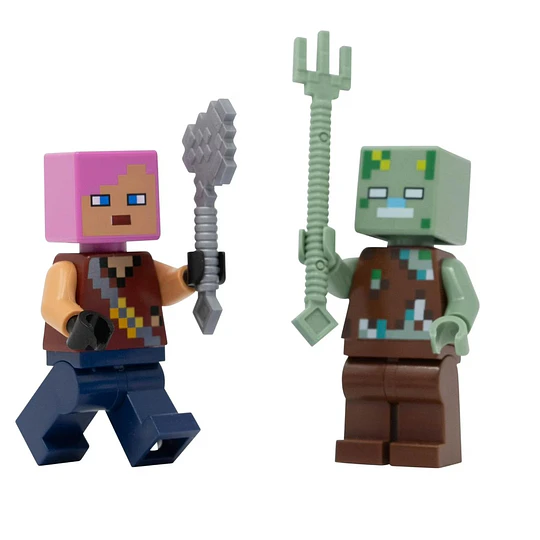 100 BLOQUES MAGNETICOS MINECRAFT MAS 2 FIGURAS