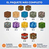 100 BLOQUES MAGNETICOS MINECRAFT MAS 2 FIGURAS