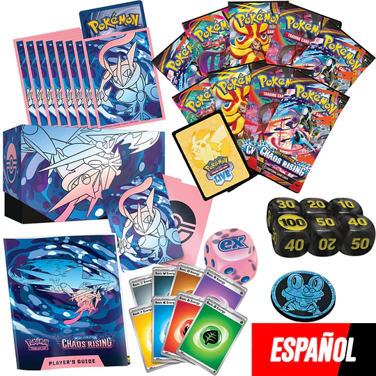CARTAS POKEMON ELITE TRAINER BOX CHAOS RISING ESPAÑOL