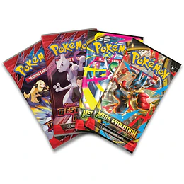 CARTAS POKEMON PACK 4 SOBRES - 2 DESTINED Y 2 MEGAEVOLUTION ESPAÑOL