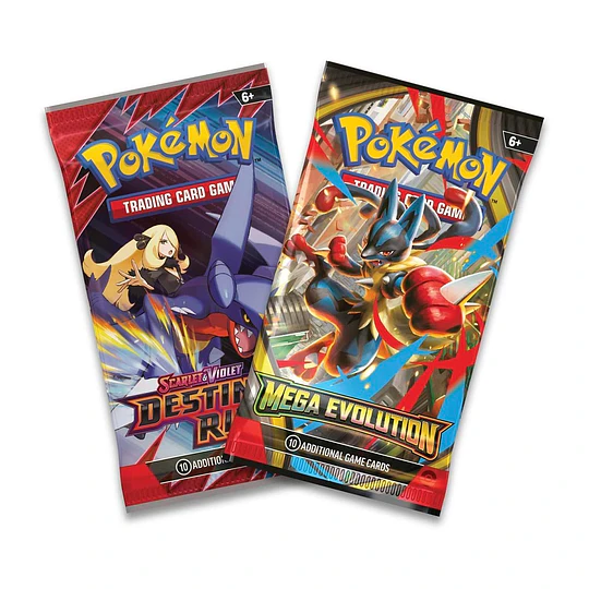 CARTAS POKEMON PACK 4 SOBRES - 2 DESTINED Y 2 MEGAEVOLUTION ESPAÑOL