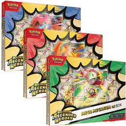 CARTAS POKEMON PACK 3 BOX ASCENDED HEROES MEGA EX ESPAÑOL