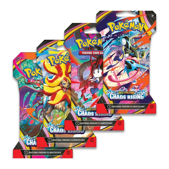 CARTAS POKEMON PACK 4 SOBRES CHAOS RISING INGLES