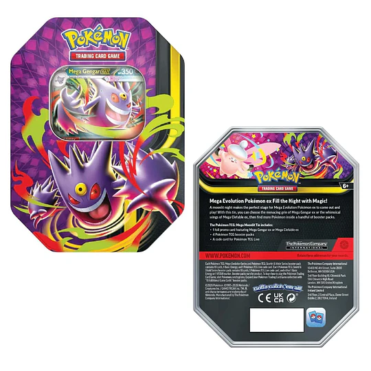 PACK 2 TIN MEGA GENGAR EX Y CLEFABLE EX INGLES