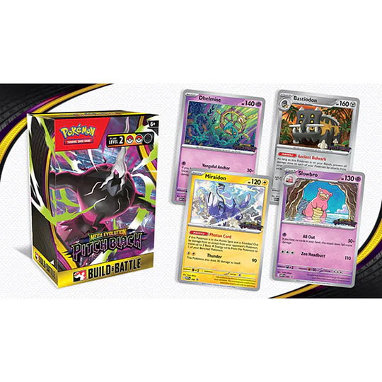 CARTAS POKEMON BUILD AND BATTLE PITCH BLACK INGLES