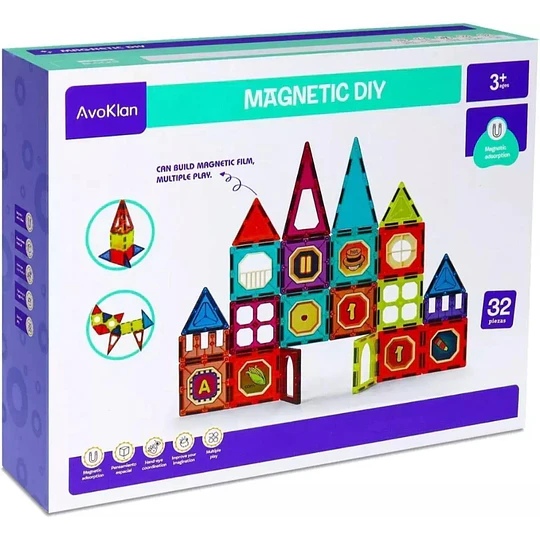BLOQUES MAGNETICOS 32 PIEZAS