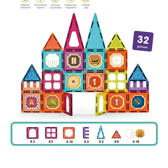 BLOQUES MAGNETICOS 32 PIEZAS
