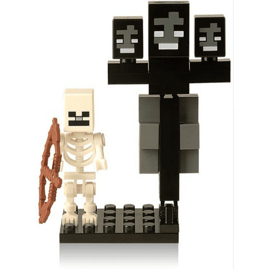 MINIFIGURA MINECRAFT-S WITHER Y SKELETON