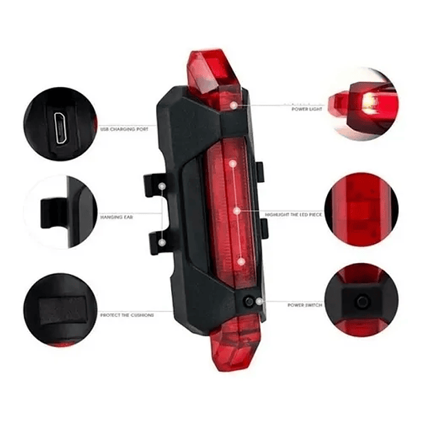 Luz bicicleta reca 814 4