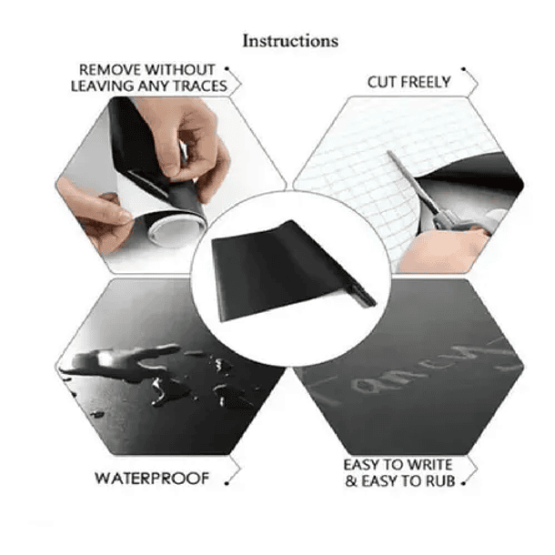 Pizarra adhesiva 45cmx1m 1443-1 2