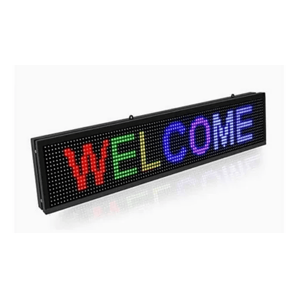 Letrero led publicitario luminoso wifi 1 metro x 20 cm tricolor 810 2