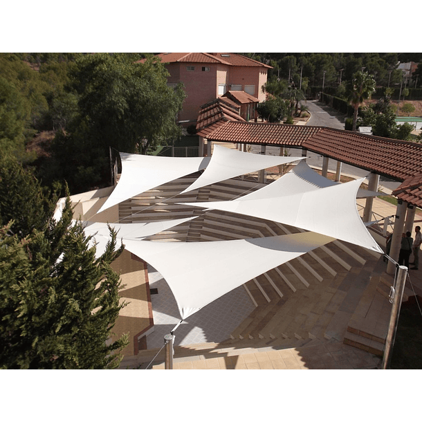 Toldo vela blanca 5x5x5 1387-1 1