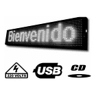 Letrero led wifi color Blanco 2 mts x 40cm alto brillo   2