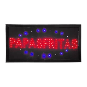 Letrero Led Papas Fritas 585