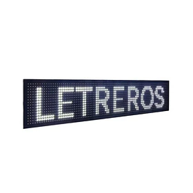 Letrero led luminoso publicitario wifi 1 metro x 20 cm color blanco 