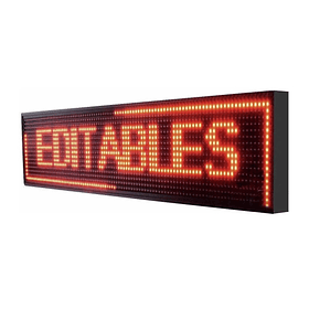 Letrero led wifi pubicitario 2 mt x 40cm color rojo 1183r