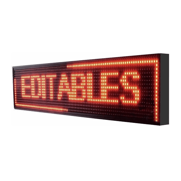 Letrero led wifi pubicitario 2 mt x 40cm color rojo 1183r 