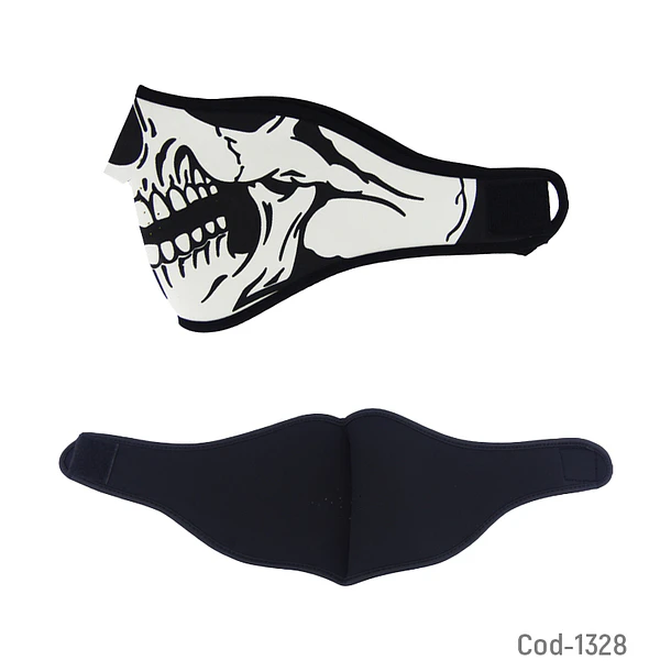 Mascara calabera de neopreno cubre boca  5