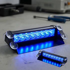 baliza parabrisa led azul 