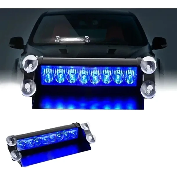 baliza parabrisa led azul  3