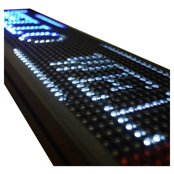 Letrero led publicitario luminoso wifi 1 metro x 20 cm tricolor 810 2