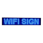 letrero led publicitario luminoso wifi 1 metro x 20 cm azul 810a 2