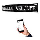 Letrero led luminoso publicitario wifi 1 metro x 20 cm color blanco  3